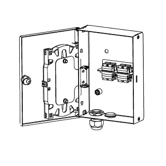 Small Fiber Termination Patch/Splice Box