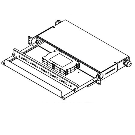 "RailSystem with Cable Manager 1RU