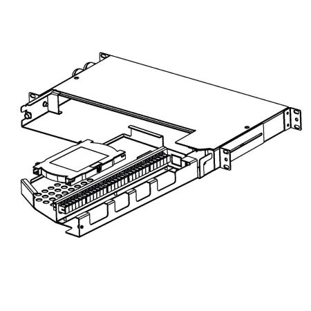 PivotSystem 1RU Fiber Termination Patch/Splice Panel